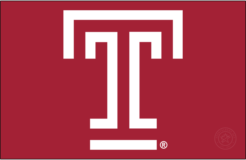 Temple Owls 2020-Pres Primary Dark Logo v2 iron on transfers for T-shirts